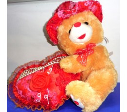 Oso con flor ilumina